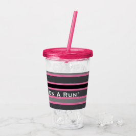 Vaso Acrílico Para Mamá En Una Carrera
