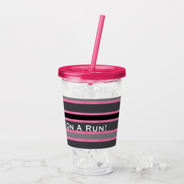 Vaso Acrílico Para Mamá En Una Carrera (Reverso (hielo))