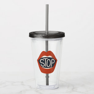 Vaso Acrílico Parar los labios
