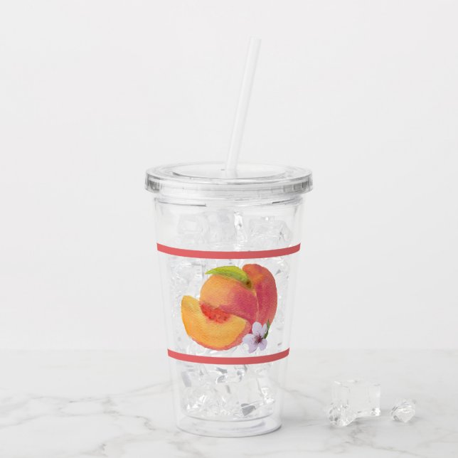 Vaso Acrílico Pare de color de agua (Reverso (hielo))