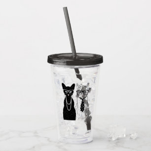 Vaso Acrílico Pares del gato