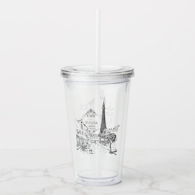 Vaso Acrílico París (Anverso)