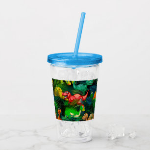Vaso Acrílico Parque Dinosaur