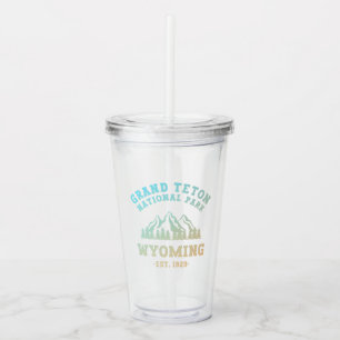 Vaso Acrílico Parque nacional del Gran Tetón Wyoming EE.UU.