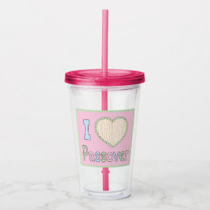 Vaso Acrílico Pascua Tumbler acrílico 16 oz I Love Passover