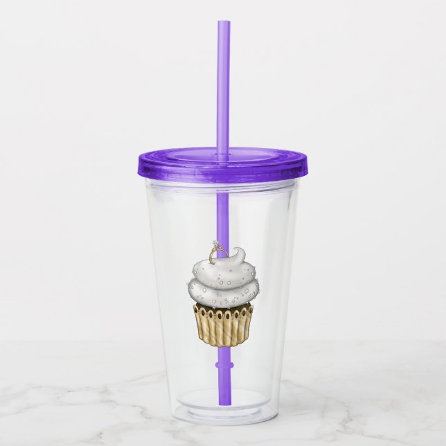 Vaso Acrílico Pastel de Sweet Engagement (Anverso)