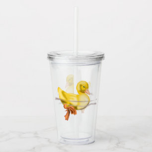 Vaso Acrílico Pato amarillo