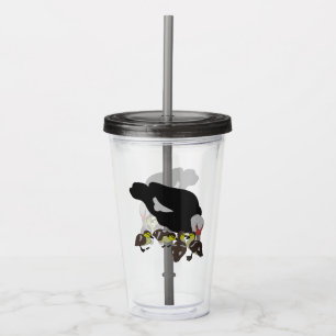 Vaso Acrílico Pato y pato moscovitas