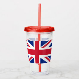 Vaso Acrílico Patriotic Tumbler con bandera del Reino Unido