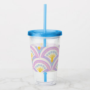 Vaso Acrílico Patrón de cáscara de color pastel