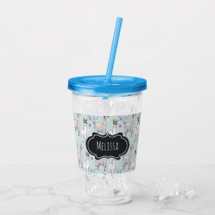 Vaso Acrílico Patrón de llamada cuta en puntos de polka