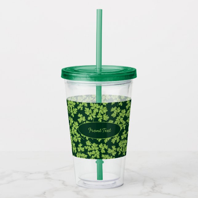 Vaso Acrílico Patrón Parsley (Anverso)