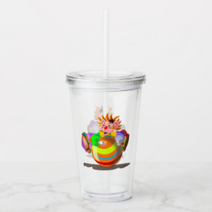 Vaso Acrílico Payaso loco feliz