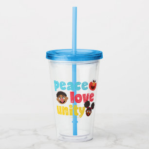 Vaso Acrílico Paz Amor Unidad