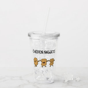 Vaso Acrílico Pepitas de pollo divertidas