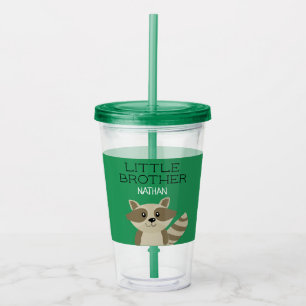 Vaso Acrílico Pequeño Brother o mapache de hermano mayor
