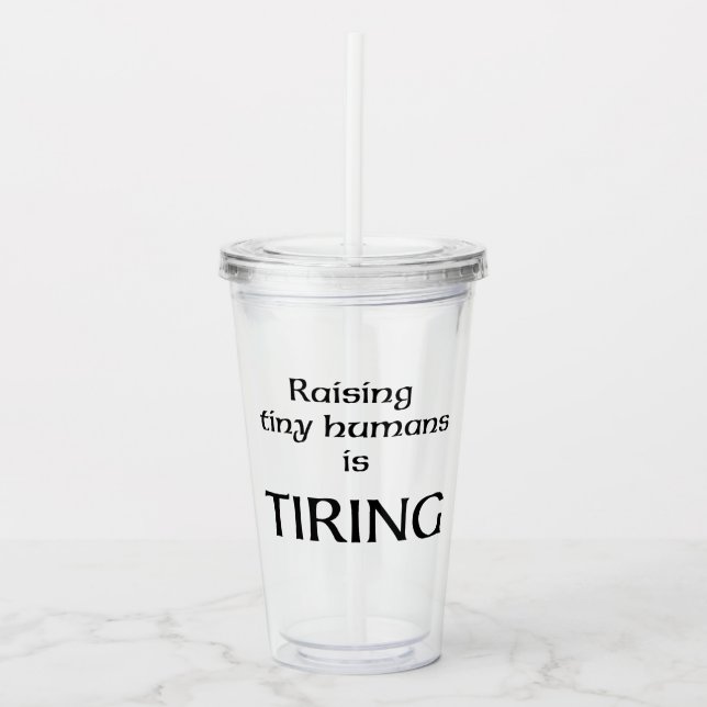 Vaso Acrílico Pequeños Humanos (Anverso)