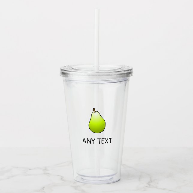 Vaso Acrílico Pera (Anverso)