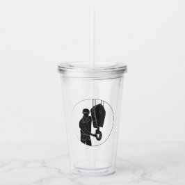 Vaso Acrílico Perfekt für Aktive -Trinkbecher mit Anschläger