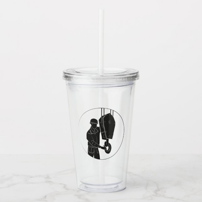 Vaso Acrílico Perfekt für Aktive -Trinkbecher mit Anschläger (Anverso)