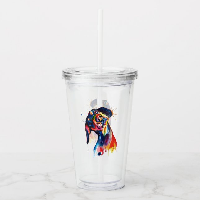 Vaso Acrílico Perro (Anverso)