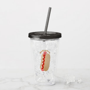 Vaso Acrílico Perro caliente divertido lindo personalizado Weine