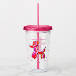 Vaso Acrílico Perro Globo