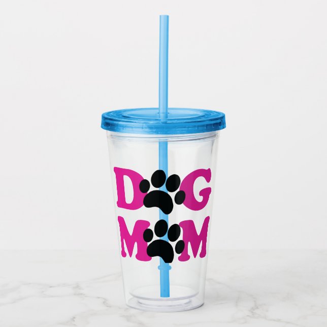 Vaso Acrílico Perro Mamá (Anverso)