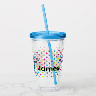 Vaso Acrílico Personajes de dibujos animados de monstruos divert