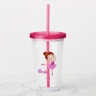 Vaso Acrílico Personalizable Ballet Mug con nombre - Cute Baller