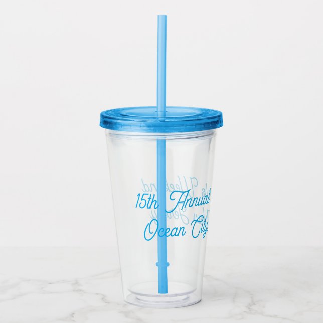 Vaso Acrílico Personalizable de fin de semana de chicas (Anverso)