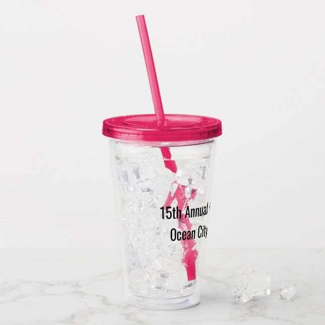 Vaso Acrílico Personalizable de fin de semana de chicas (Anverso (hielo))