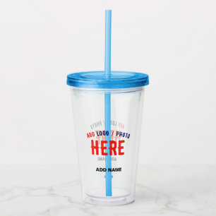 VASO ACRÍLICO PERSONALIZABLE MODERNO ESTILO CLARO VERIFICADO MAR
