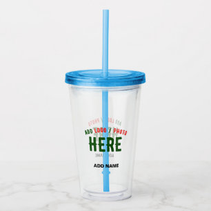 VASO ACRÍLICO PERSONALIZABLE MODERNO ESTILO CLARO VERIFICADO MAR