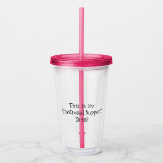 Vaso Acrílico Personalizado 16oz, rosa de Fuchsia