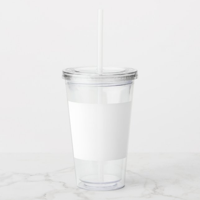 Vaso Acrílico Personalizado 16oz, transparente (Anverso)