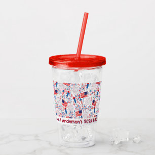 Vaso Acrílico Personalizado 4 de julio