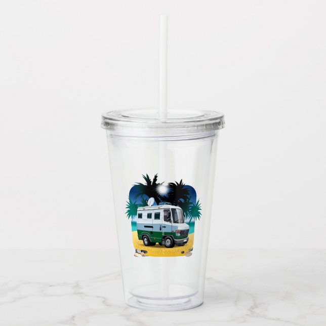 Vaso Acrílico Personalizado Camper (Anverso)