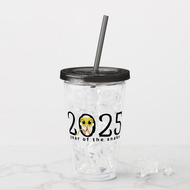 Vaso Acrílico Personalizado chino de Año Nuevo (Reverso (hielo))