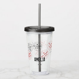 Vaso Acrílico Personalizado de Alto Secreto