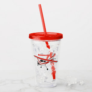 Vaso Acrílico Personalizado de la aeronave de engranajes de tric
