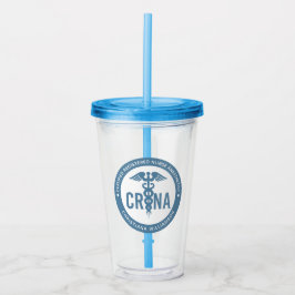 Vaso Acrílico Personalizado de la CRNA Certificado de enfermero 