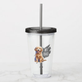 Vaso Acrílico Personalizado de papá número uno Tumbler acrílico