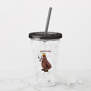 Vaso Acrílico Personalizado de pulgas fea hambrienta
