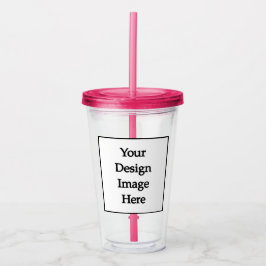 Vaso Acrílico Personalizado de swag 16oz, Tumbler de acrílico ro