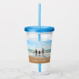 Vaso Acrílico Personalizado de tu foto Tumbler acrílico con text