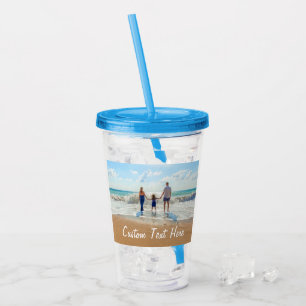 Vaso Acrílico Personalizado de Tumbler de foto favorita acrílico