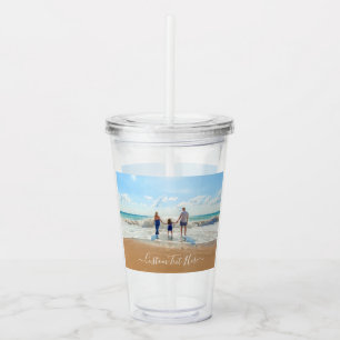 Vaso Acrílico Personalizado foto acrílico tumbler tus fotos y te