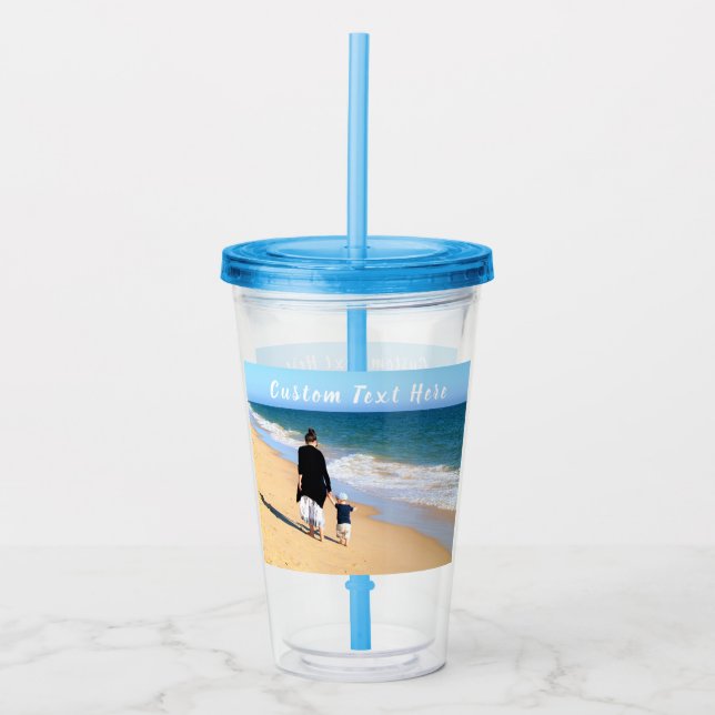 Vaso Acrílico Personalizado foto acrílico tumbler tus fotos y te (Anverso)