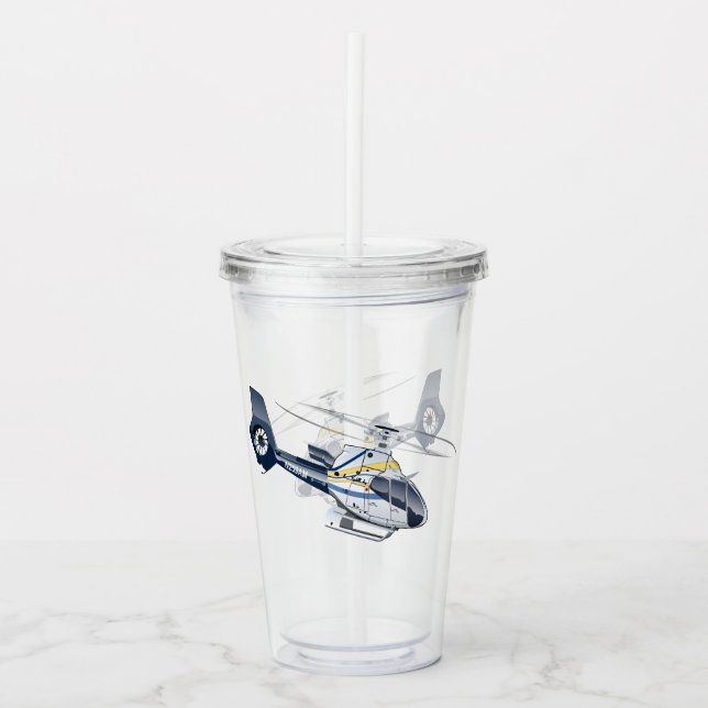 Vaso Acrílico Personalizado Helicopter (Anverso)